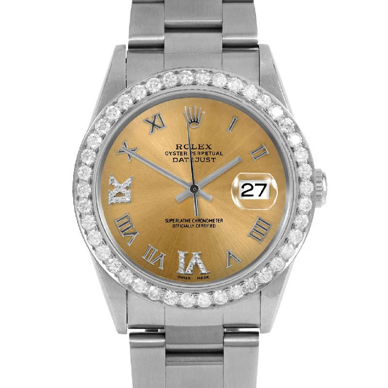 Rolex Datejust 36mm | 16234-CHM-RDR69-25CT-OYS