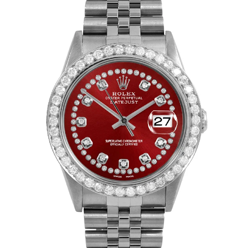 Rolex Datejust 36mm | 16234-RED-STRD-25CT-JBL