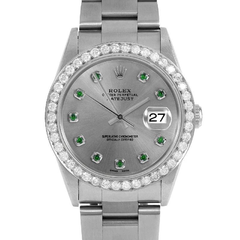 Rolex Datejust 36mm | 16234-SLT-EMD-AM-25CT-OYS