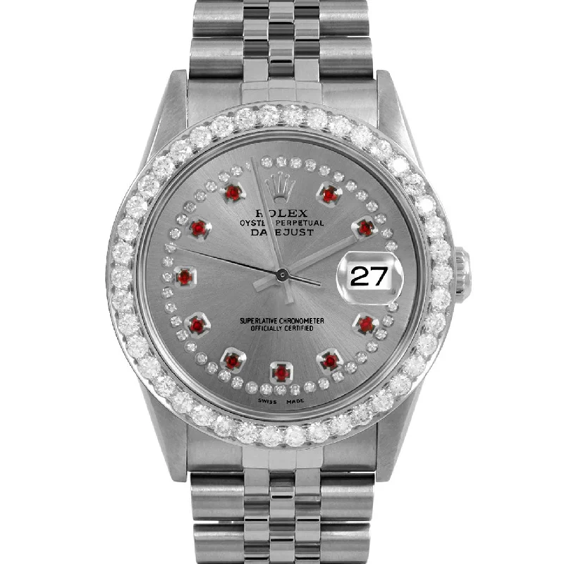 Rolex Datejust 36mm | 16234-SLT-STRR-25CT-JBL