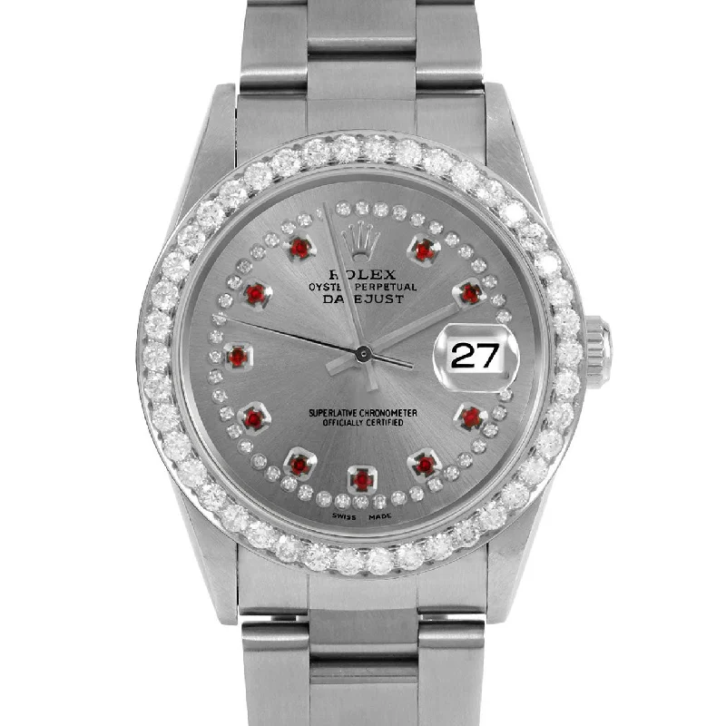 Rolex Datejust 36mm | 16234-SLT-STRR-25CT-OYS