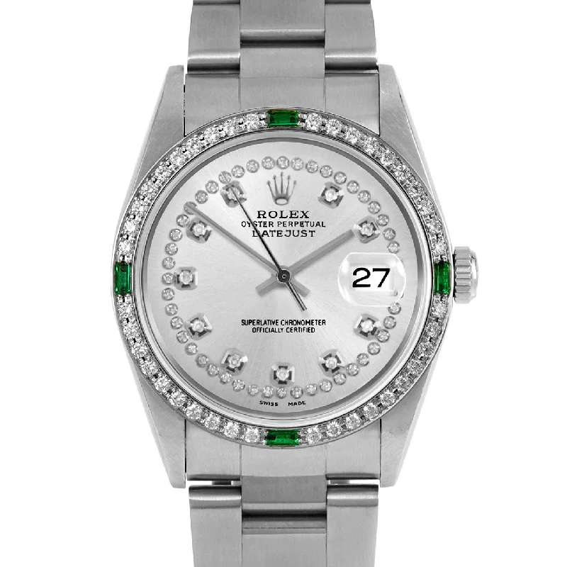 Rolex Datejust 36mm | 16234-SLV-STRD-4EMD-OYS