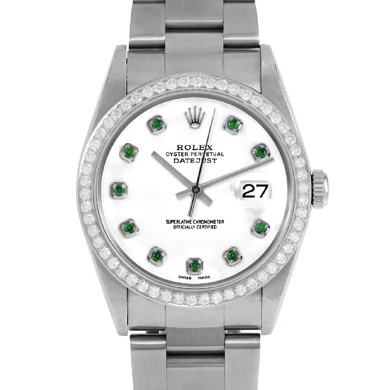 Rolex Datejust 36mm | 16234-WHT-EMD-AM-BDS-OYS