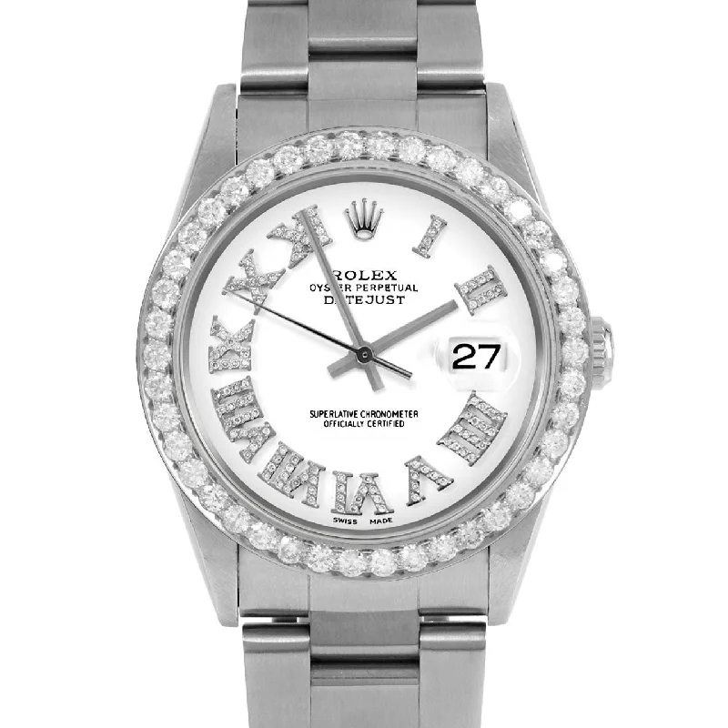 Rolex Datejust 36mm | 16234-WHT-FDR-25CT-OYS