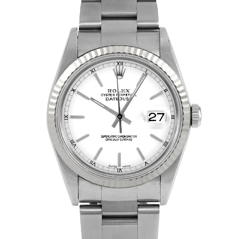 Rolex Datejust 36mm | 16234-WHT-STK-FLT-OYS