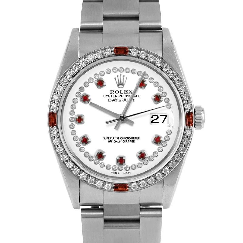 Rolex Datejust 36mm | 16234-WHT-STRR-4RBY-OYS