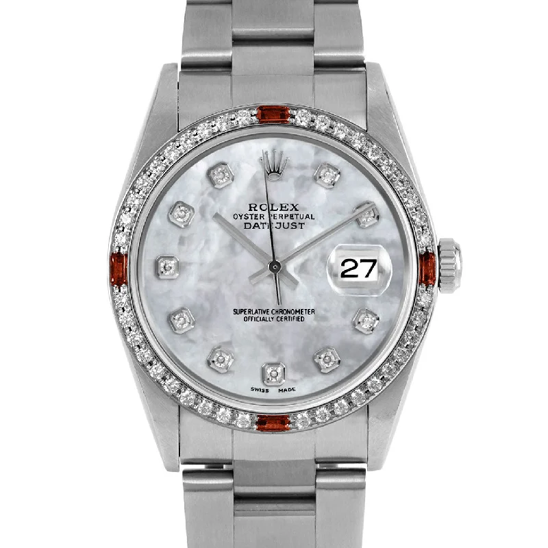 Rolex Datejust 36mm | 16234-WMOP-DIA-AM-4RBY-OYS