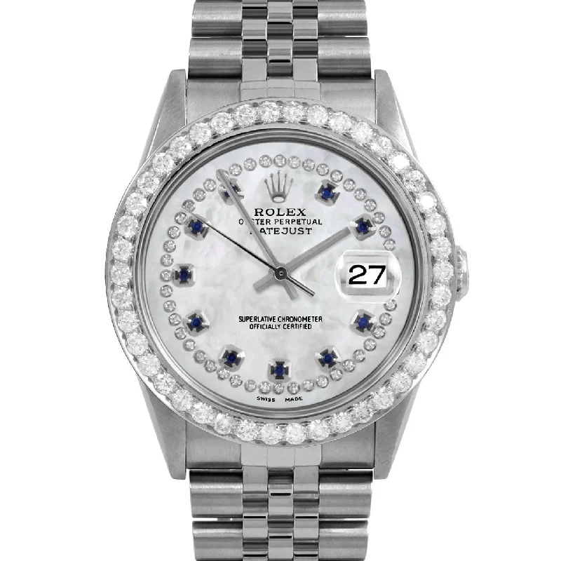 Rolex Datejust 36mm | 16234-WMOP-STRS-25CT-JBL