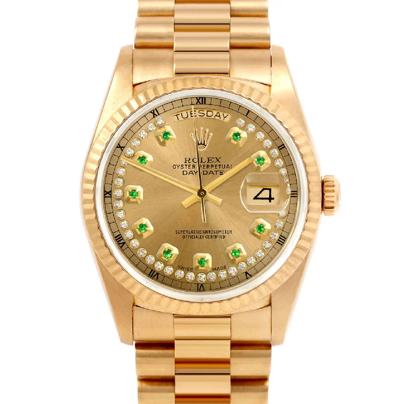 Rolex Day-Date 36mm | 18038-CHM-STRE-FLT-PRS