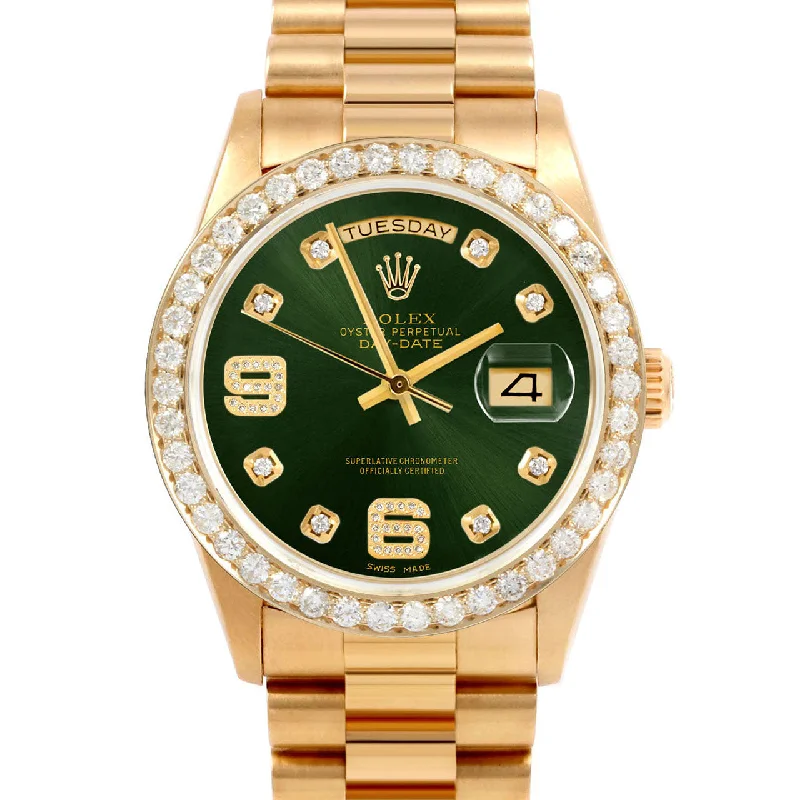 Rolex Day-Date 36mm | 18038-GRN-8DA69-25CT-PRS