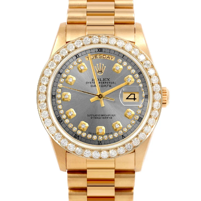 Rolex Day-Date 36mm | 18038-SLT-STRD-25CT-PRS