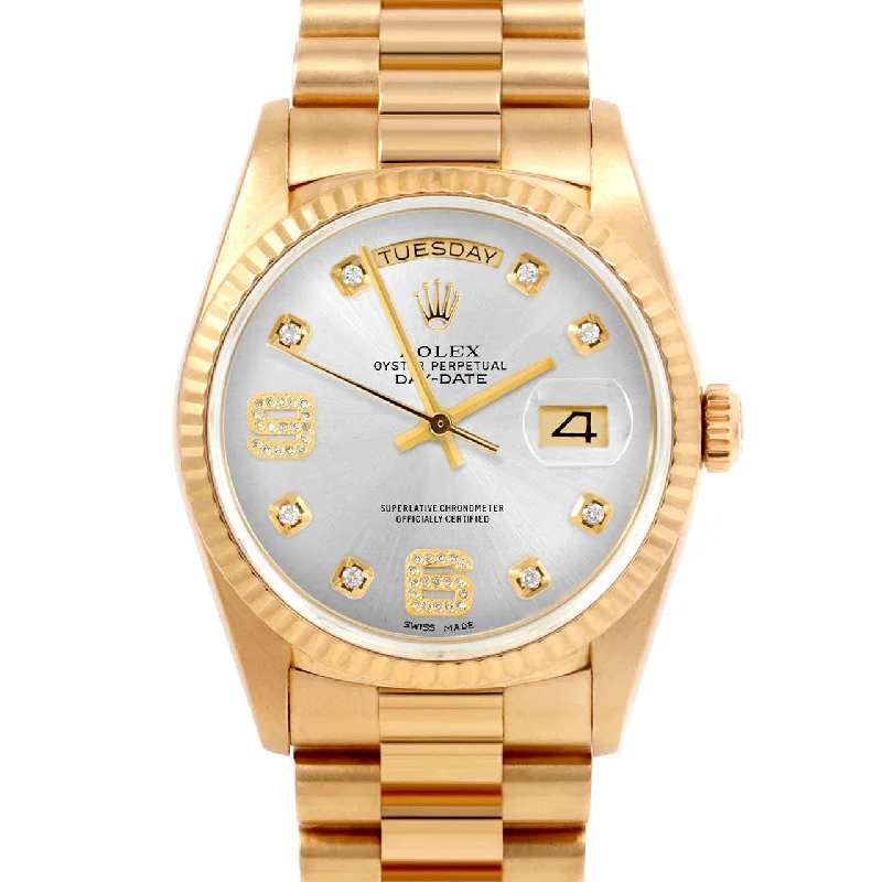 Rolex Day-Date 36mm | 18038-SLV-8DA69-FLT-PRS