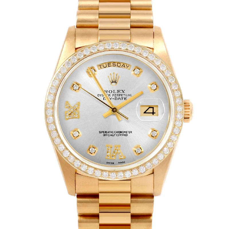 Rolex Day-Date 36mm | 18038-SLV-8DR69-BDS-PRS