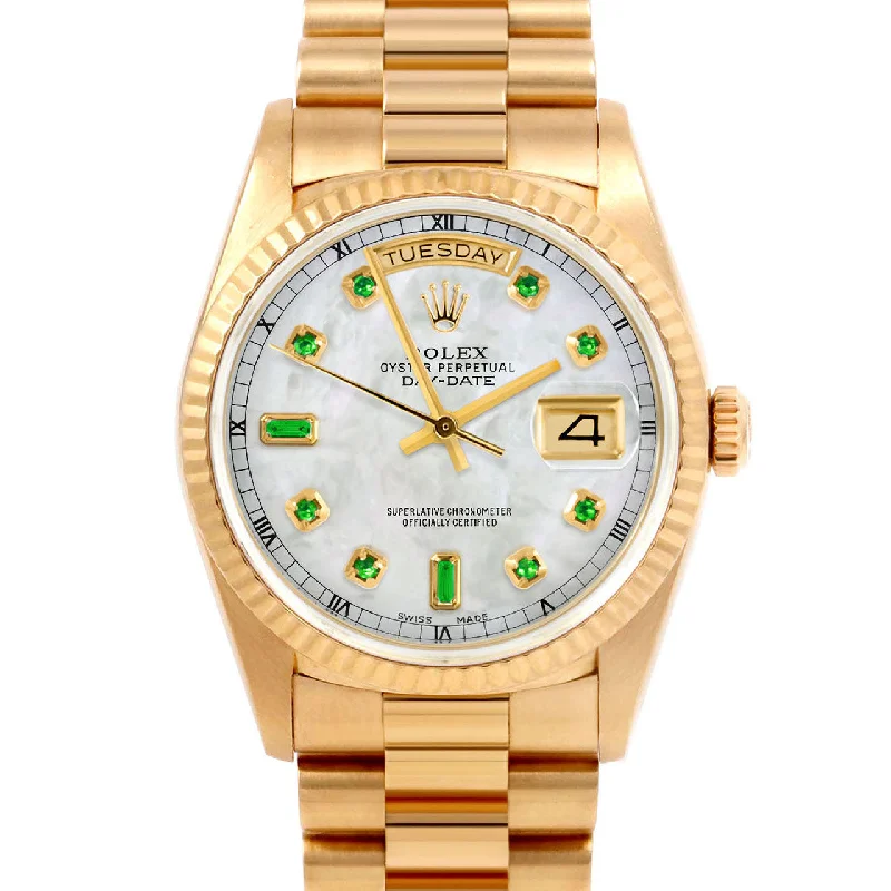 Rolex Day-Date 36mm | 18038-WMOP-EMD-AM-FLT-PRS