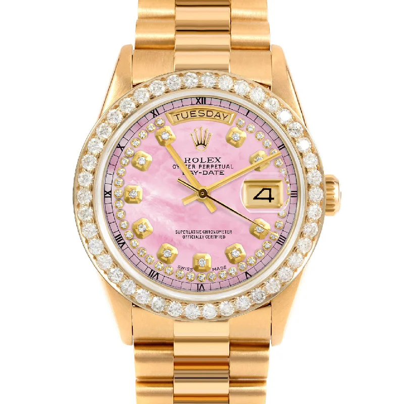 Rolex Day-Date 36mm | 18238-PMOP-STRD-25CT-PRS