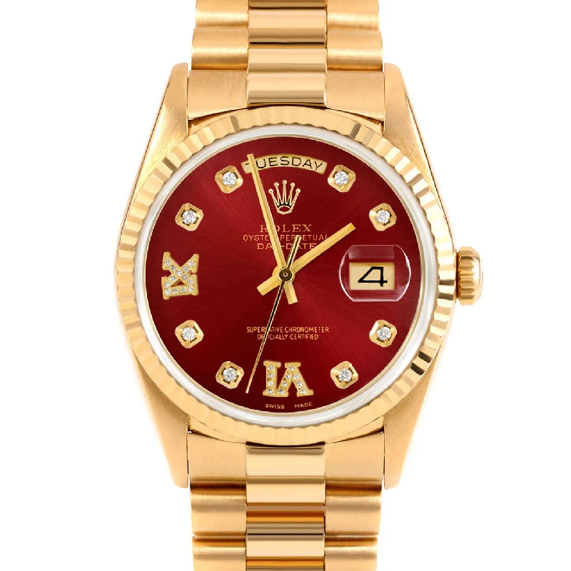 Rolex Day-Date 36mm | 18238-RED-8DR69-FLT-PRS