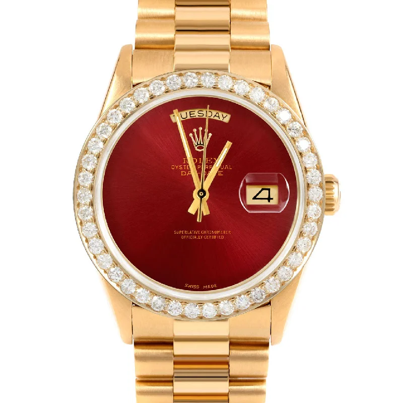 Rolex Day-Date 36mm | 18238-RED-NOHM-25CT-PRS