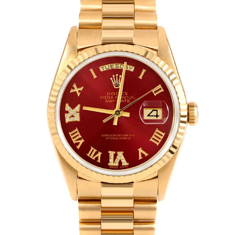 Rolex Day-Date 36mm | 18238-RED-RDR69-FLT-PRS